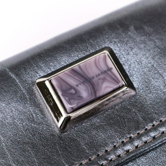 NWT Marc By Marc Jacobs LIMITED EDTION Jewel Wallet Metallic Graphite - Picture 8 of 8